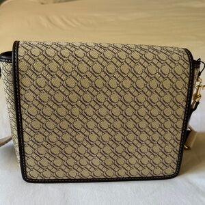 Carolina Herrera Beige and Black Crossbody Bag